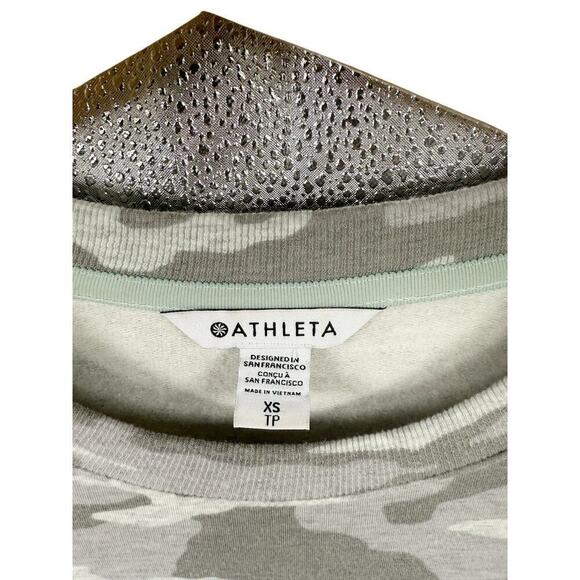 Athleta Balance Printed Dress XS X-SMALL Heather Grey Camo Lux Zip Pocket - Picture 2 of 7